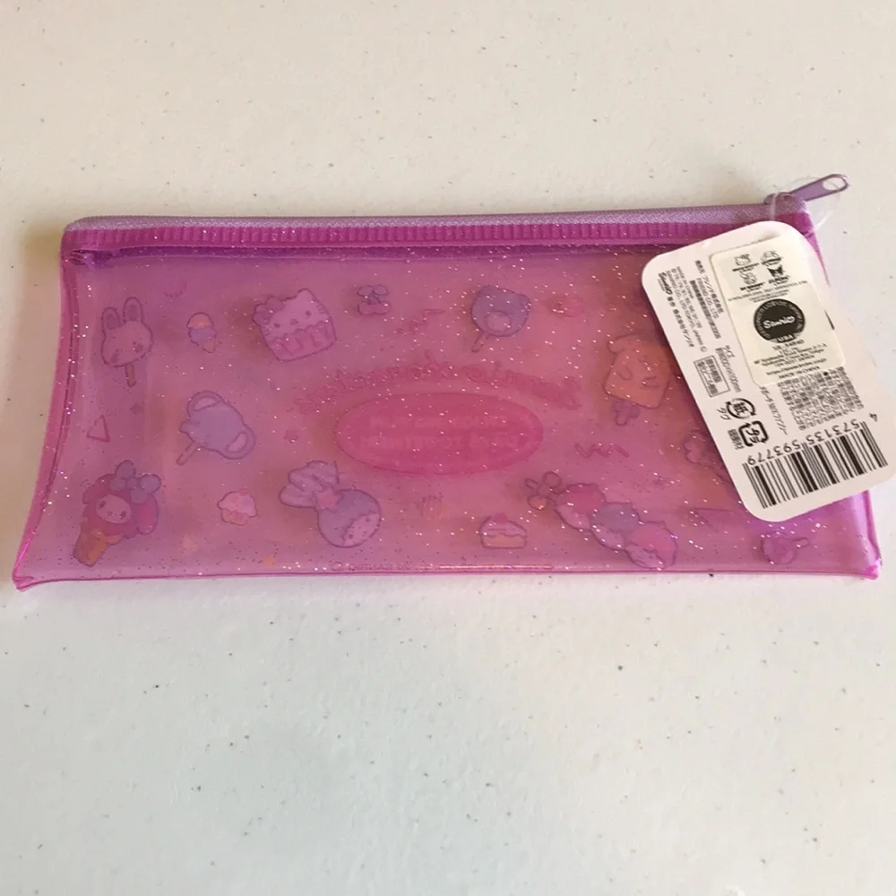 Sanrio Characters Glitter Pouch Pencil Case Makeup Bag - Picture 3 of 3